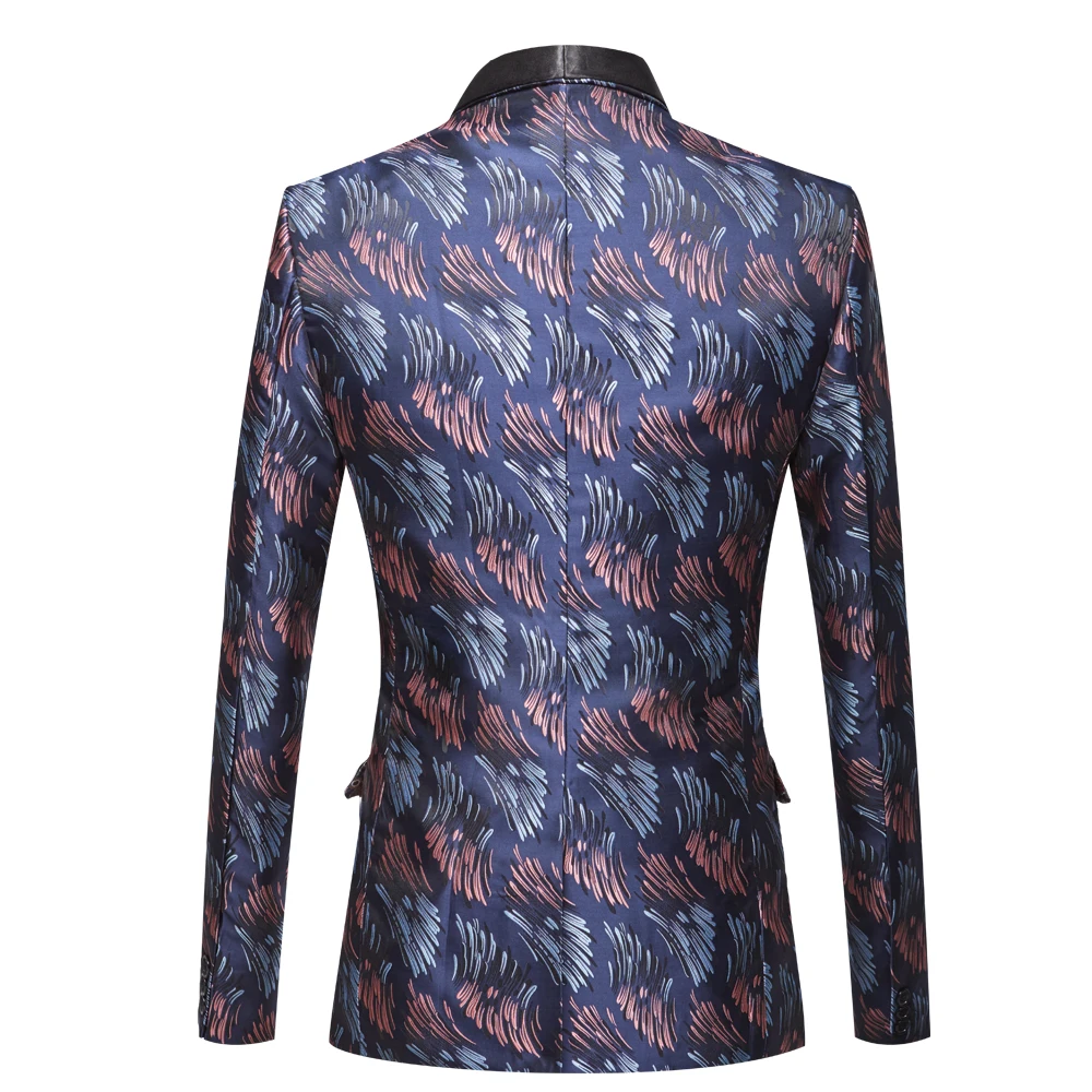 Мужские жаккардовые костюмы из 2 предметов смокинг для жениха с тиснением шалью и