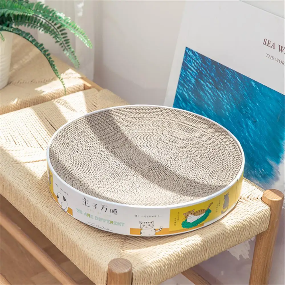 

Corrugated Paper Pet Scratcher Bed Bowl Shape Cat Scratching Board Kitten Nail Scraper Mat Thickened Cats Sleeping Rest Pad