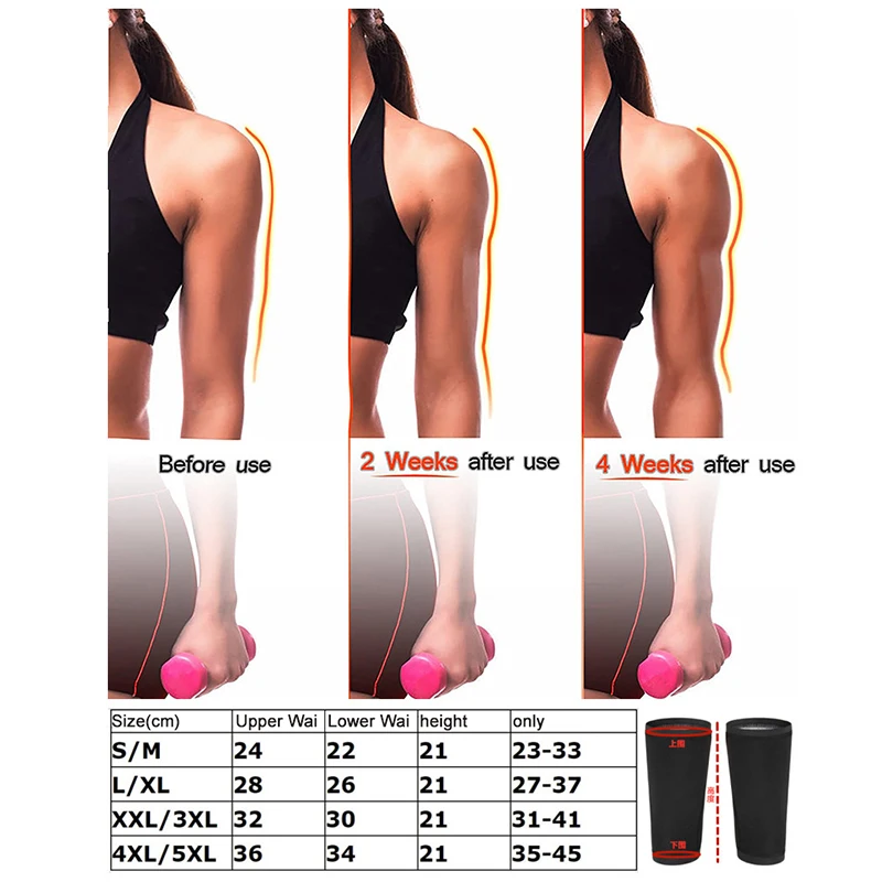 

1 Pair Women Arm Shaper Slimming Trimmer Shapers Sleeve Wrap Slimmer Arm Pad Arm Control Running Shapewear Weight Loss Products