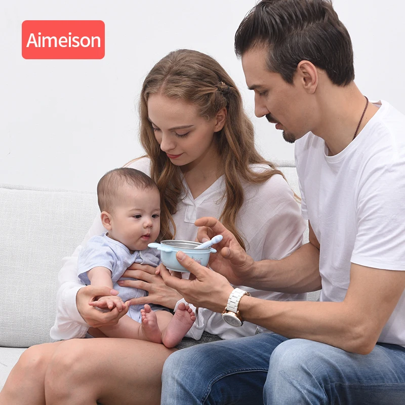 Набор детской посуды из нержавеющей стали милая мультяшная термопосуда детская