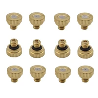 50 pcs garden brass water mist spray nozzle sprinklers sprayers 10 24 unc thread for outdoor patio cooling misting