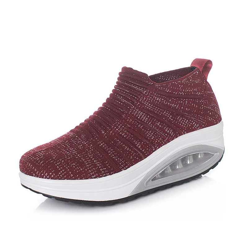 Hypersoft/кроссовки Женская обувь на платформе Женские кроссовки танкетке визуально