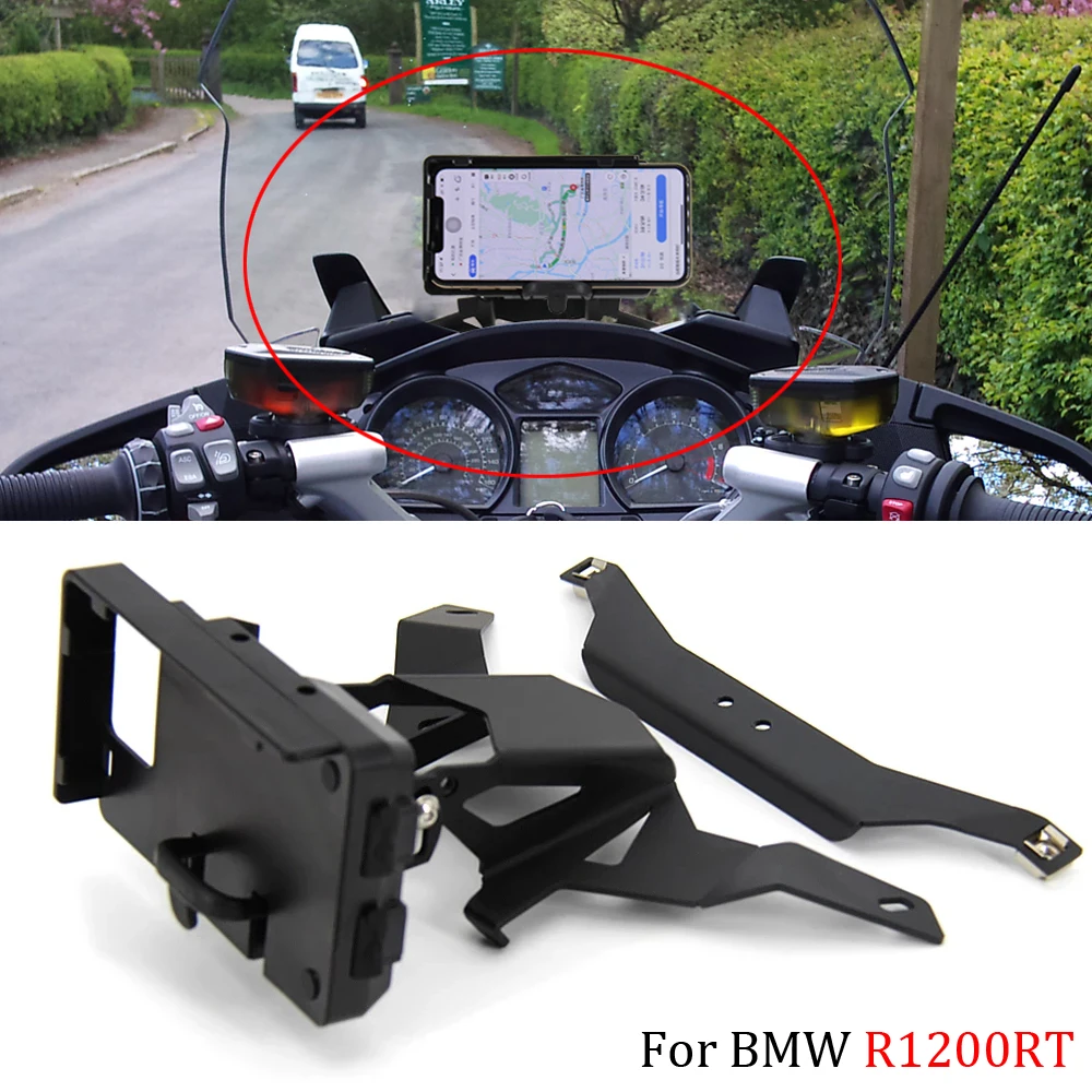 

Кронштейн для навигатора для BMW R 1200 RT -2009 R1200RT 2010-2013, GPS-навигатор, USB-зарядка, держатель для телефона 2014-2019