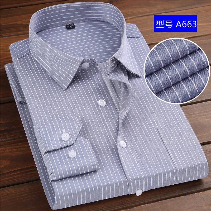 Полосатые рубашки для мужчин одежда на пуговицах с длинным рукавом Корейская