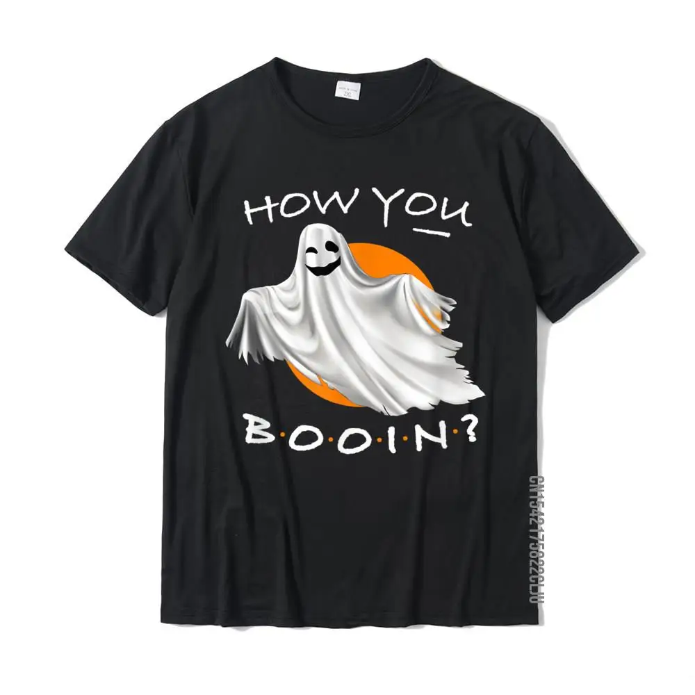 How You Booin Funny Halloween Design Winking Smiling Ghost T-Shirt Brand Men Tshirts Cotton Tops & Tees Europe