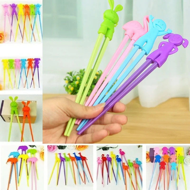 5 шт./компл. милые обучающие палочки для еды с героями мультфильмов детские