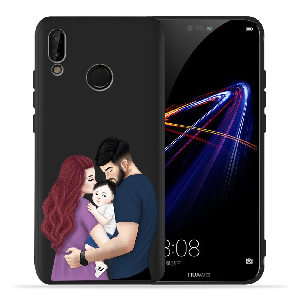 Модный чехол для мамы и дочки, супермамы и папы для huawei p20 Pro, чехол P20 P30 Pro P9 P8 mate 20 Lite Honor 8X9 10 20 PSmart - Цвет: 07
