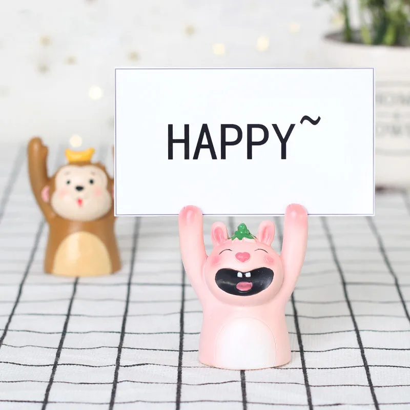 Настольные папки Сообщений милые маленькие животные Форма заметки карта