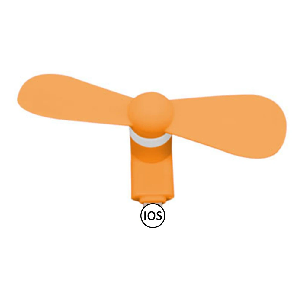 

Phone Fan Lightweight Mini USB Cooling Fan Low Noise Strong Wind Cell Phone Fan for iphone iOS Interface Smart Device