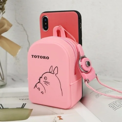 as pic show Кошелек на молнии с мультяшным рисунком для телефона чехол для iPhone 6 6s Plus 7 8 Plus X XR XS Max Мягкий ТПУ+ силикон кошелек для монет Чехол - Цвет: as pic show