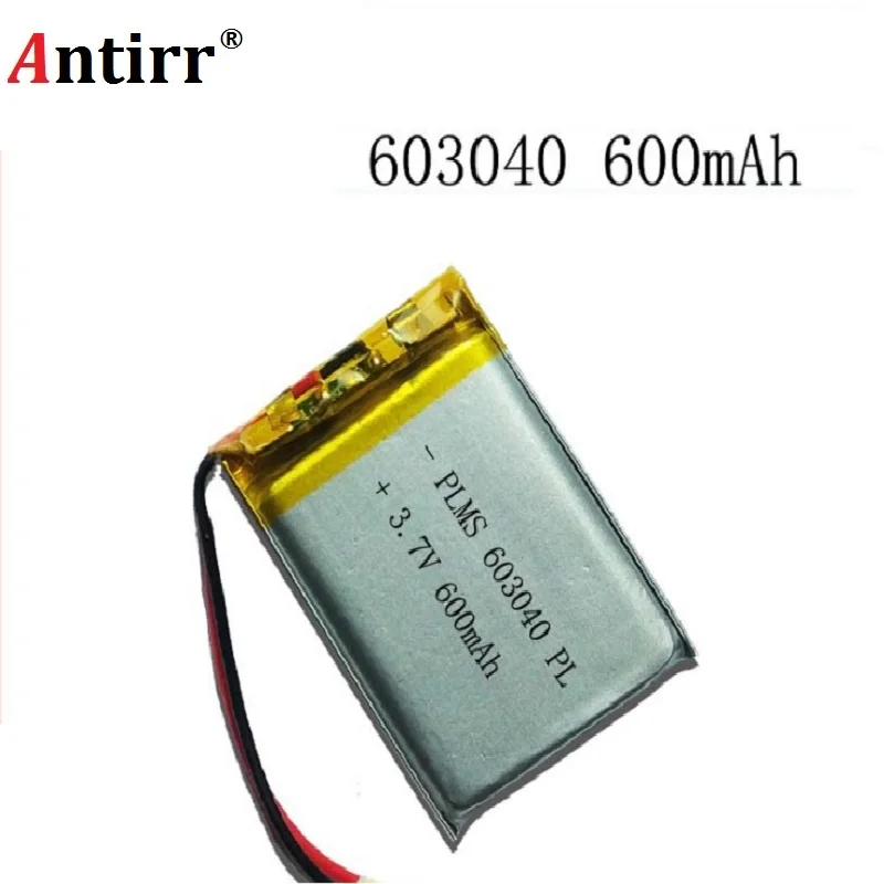 Аккумулятор для GPS навигатора MP3 Bluetooth динамик 3 7 600 В 063040 мАч 603040|Батареи MP3/MP4