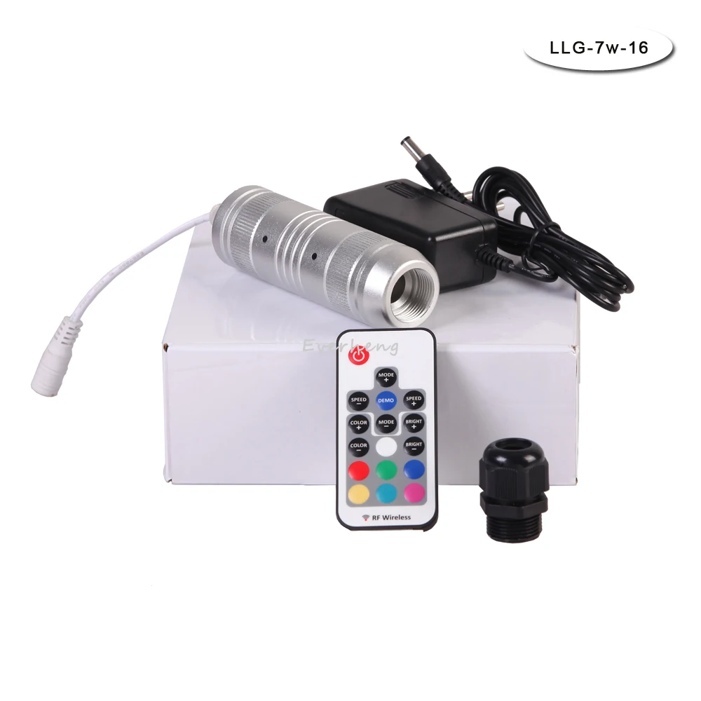 

Car use Mini round body 7W projector optical fiber optic DIY ceiling kit light engine