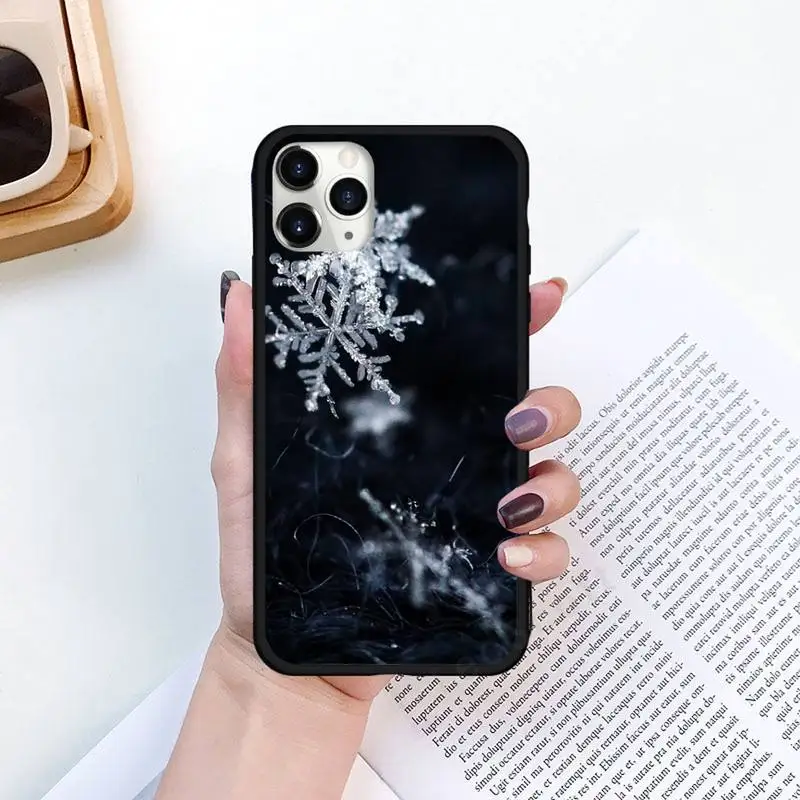 

Ice flower snow pattern Phone Case for iPhone 11 12 pro XS MAX 8 7 6 6S Plus X 5S SE 2020 XR Luxury brand shell funda coque