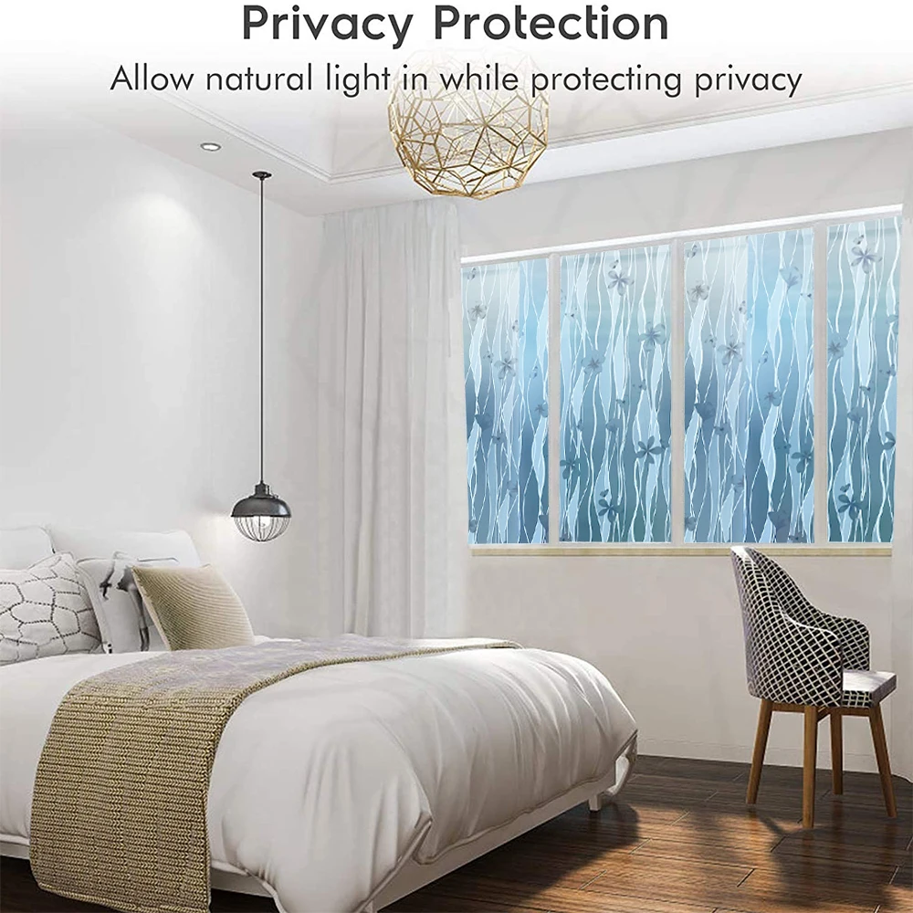 3D матовая оконная пленка самоклеящаяся виниловая стеклянная наклейка