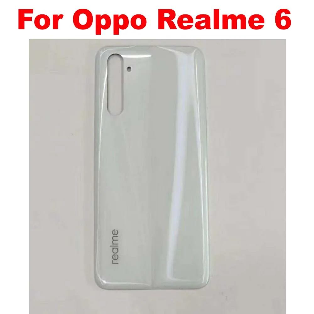 Задняя крышка батарейного отсека для Oppo Realme 6 стеклянная панель|Корпусы и рамки