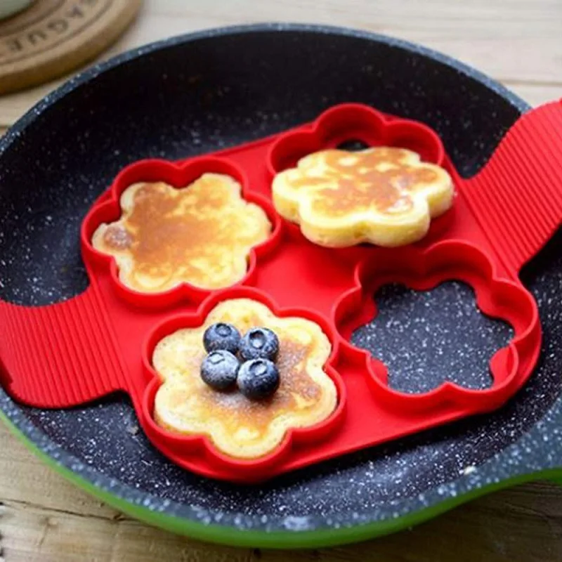 

Fried Egg Pancake Shaper Funny Egg Mold Nonstick Omelette Egg Mold Egg Holder Frying Egg Cooking Tools Kitchen Accessories