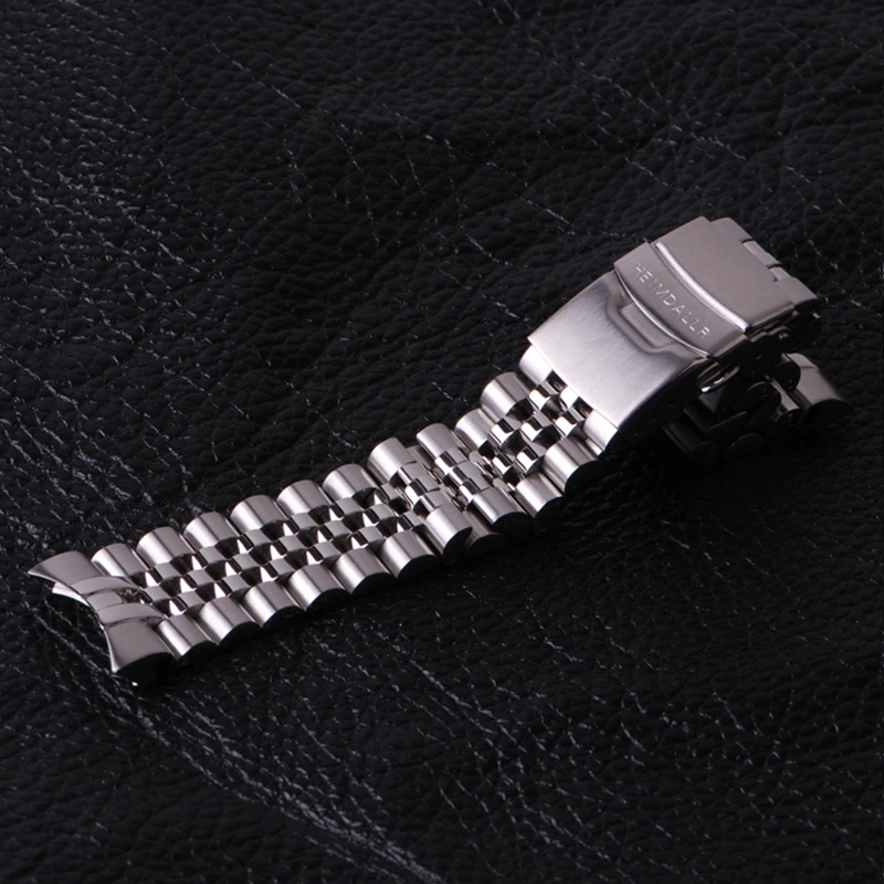 Heimdallr Solid 22mm Width Stainless Steel Watch Bracelet 5 Beads Watchband Suitable For SKX007/009 Diver Watch Case