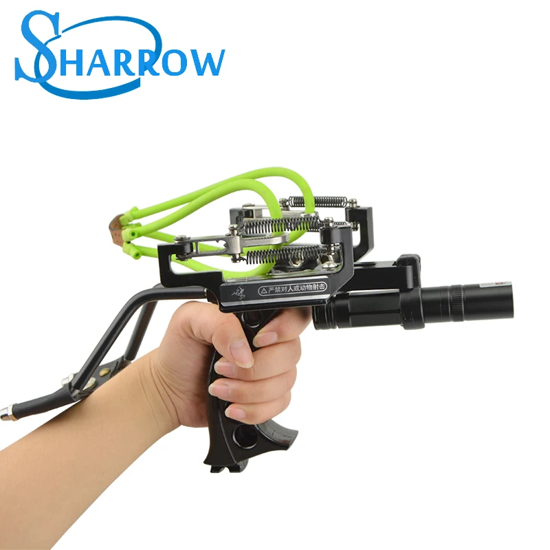 Профессиональный Рогатка катапульты полный набор рыболовная лазерный