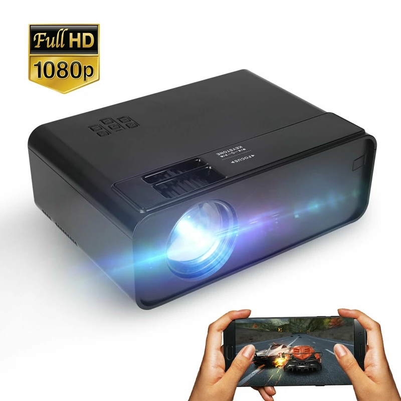 

Mini Wifi LED Projector Support VGA/USB/HDMI 3D Home Video Projector 1080p/720p Portable Home Theater For Android iPhone Xbox