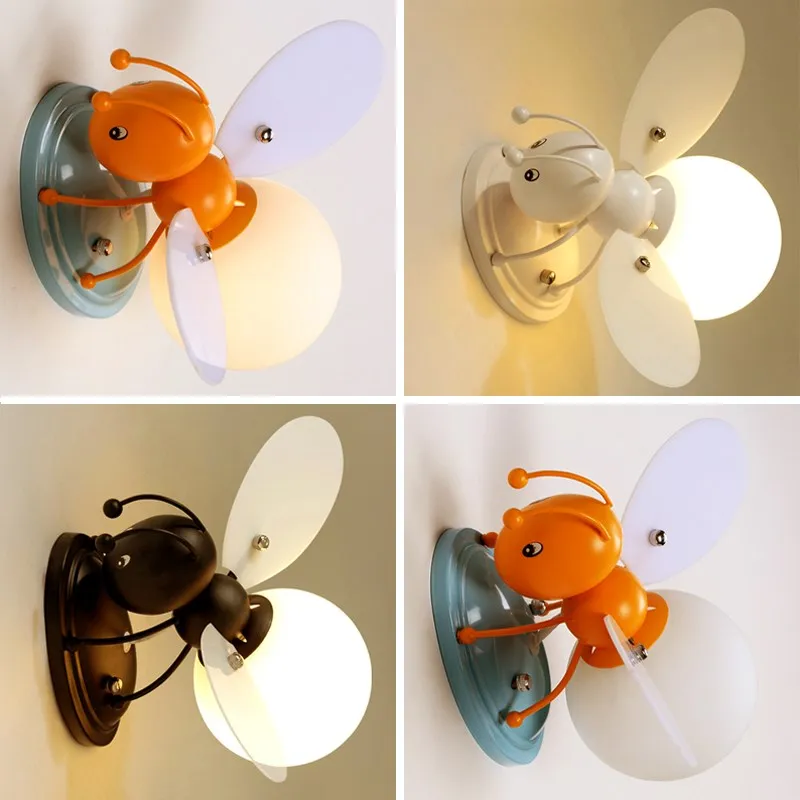 Креативные Настенные светильники в виде пчелы светодиодная настенная лампа для