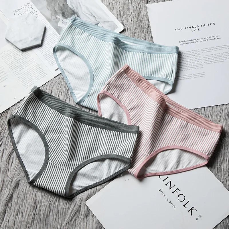 SP &amp CITY японское милое хлопковое нижнее белье в полоску женские сексуальные