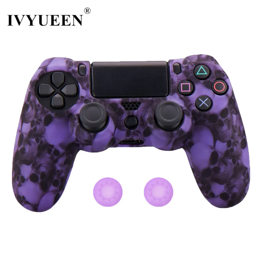 IVYUEEN 10 шт. силиконовый защитный чехол для sony playstation 4 PS4 DS4 Pro тонкий беспроводной контроллер Крышка Аксессуары для игр