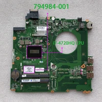 794984 001 794984 501 794984 601 day33amb6c0 uma i7 4720hq cpu for hp envy 15 k series 15t k200 notebook pc laptop motherboard