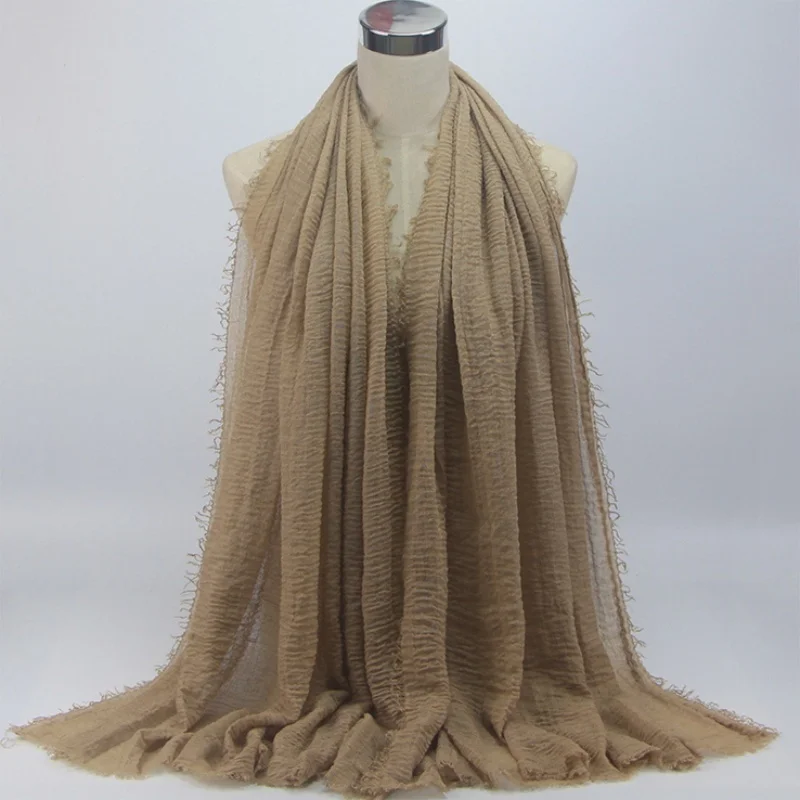 

1Piece 58 Color Pure Color Muslim Women's Shawl Shawl Fashionable New Style