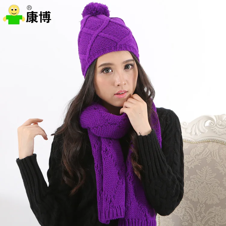 Зимние шапки для женщин зимняя шапка женская новинка 2019 модный вязаный шарф