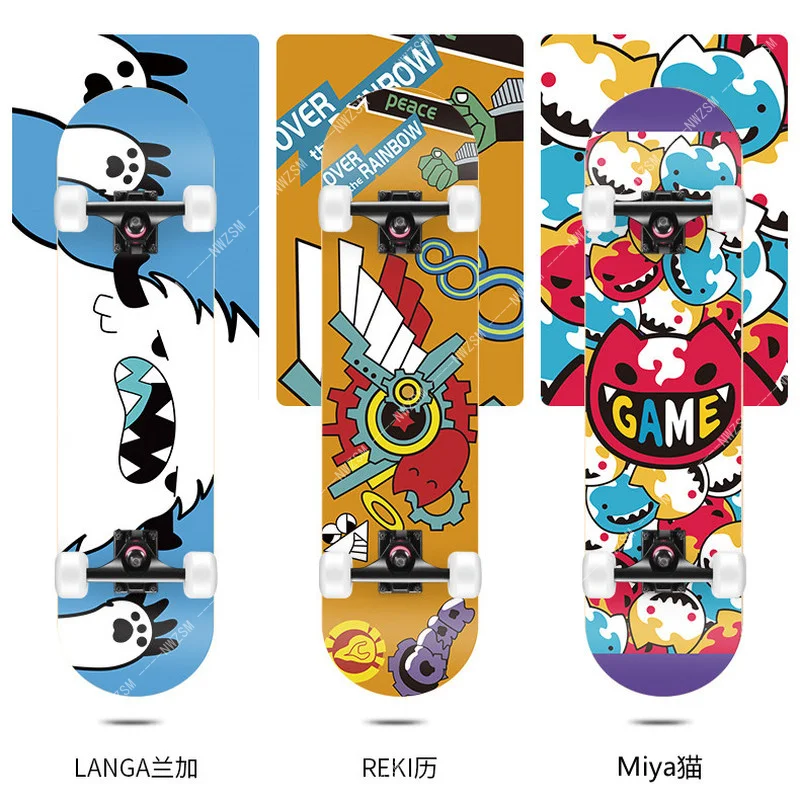 

Anime Sk8 The Infinity Kyan Reki/Hasegawa Ranga/Chinen Miya Cosplay Skateboard Props 1:1 Ratio Perfect Restoration for Halloween