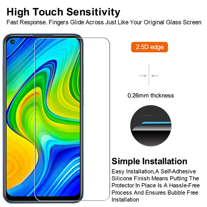 Закаленное стекло 2 в 1 для Xiaomi Redmi Note 9S 10pro защитная пленка экрана объектива xiaomi Xiomi