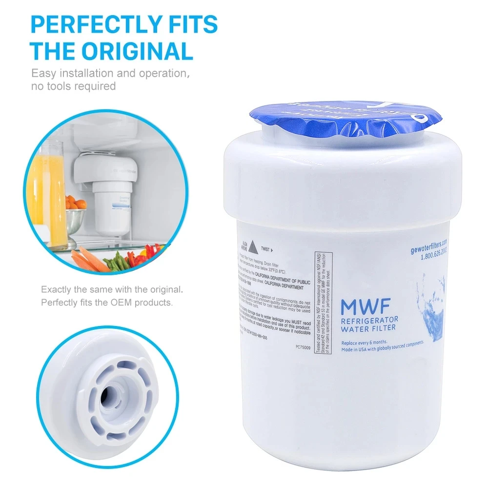 Бытовой лучший фильтр для воды General Electric Mwf Smartwater в холодильнике сменный картридж