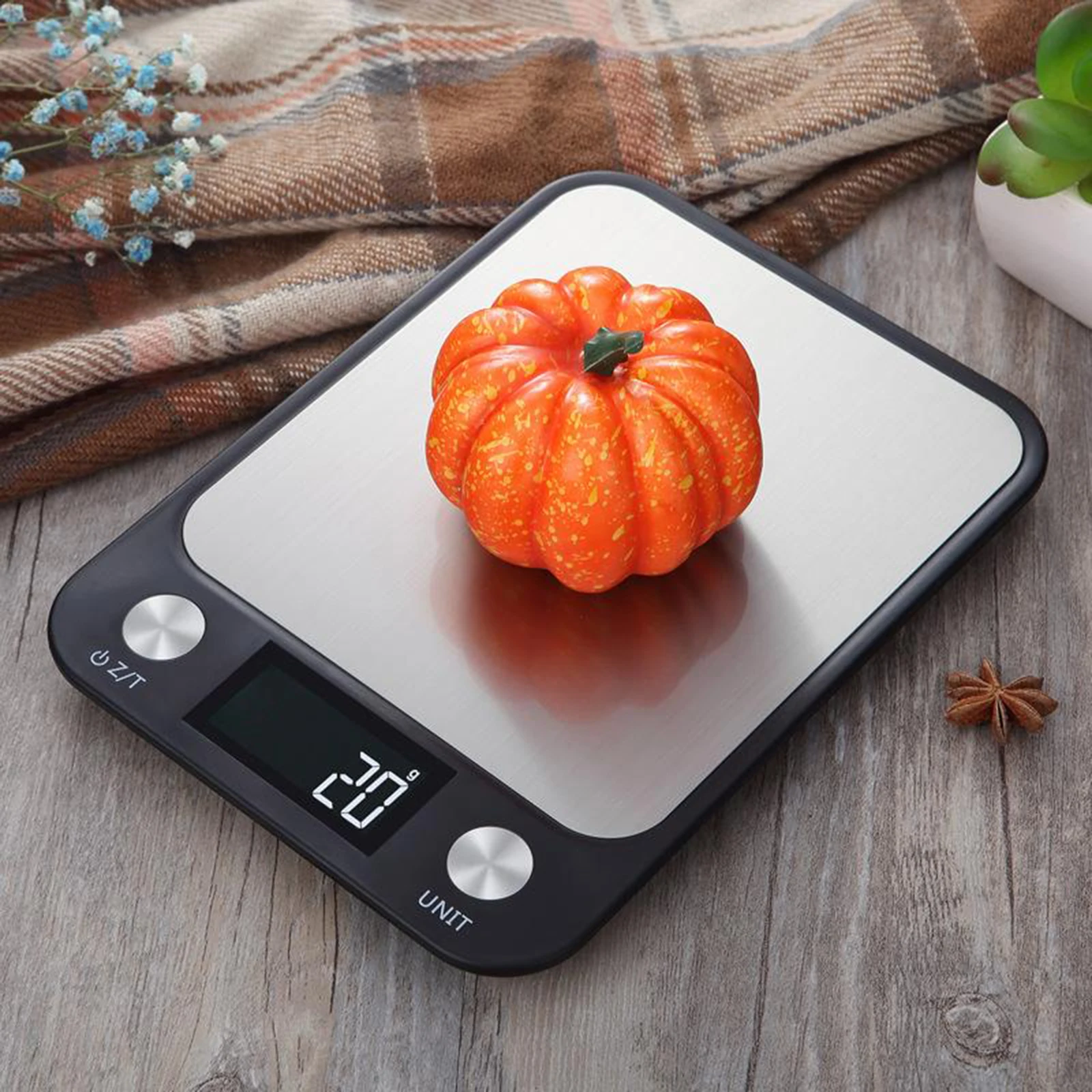 

Digital Multi-function Food Kitchen Scale,Stainless Steel Platform with LCD Display