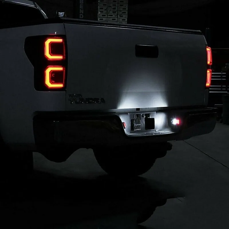 

2x RED OLED TUBE Full LED License Plate Light For Toyota Tacoma Tundra 2005-2015 High Quality
