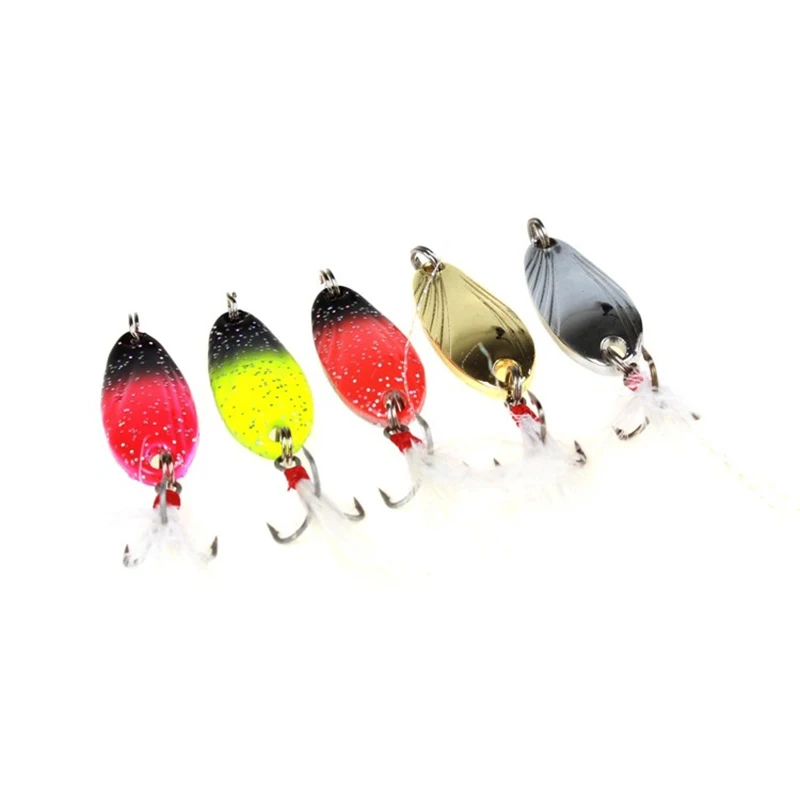 Thekuai 1pcs Fishing Lure Spinnerbait Bass Trout Salmon Hard Metal Spinner Baits | Спорт и развлечения