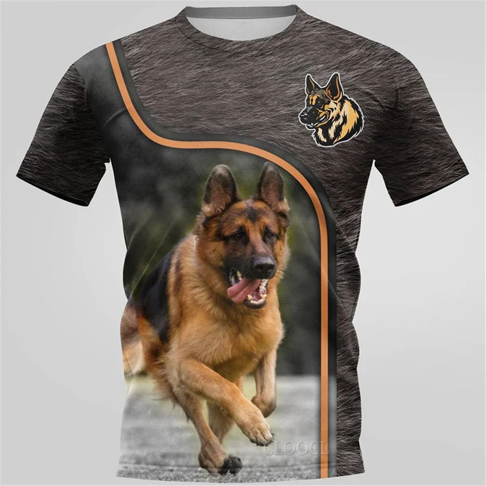 Новинка 2022 популярная мужская футболка CLOOCL с 3D-принтом немецкой овчарки Летние