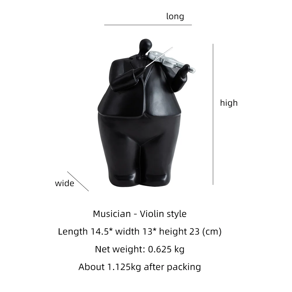 

Modern Creative Musician Sculpture figure Resin Model Nordic Home decor Living Room Decoration Statues For Decoration Art Gift