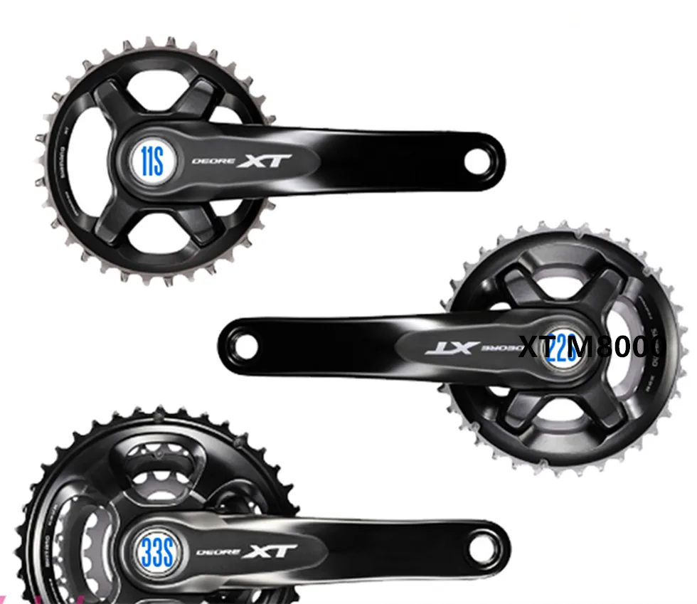 Xt FC m8000 горный велосипед MTB шатун 30T 32T 34T 26-36T 28-38T 22-30-40t 170 мм 175 мм 11S 22S 33S набор скоростных Шатунов