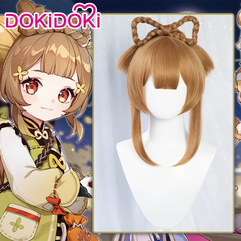 Парик для косплея по мотивам игры DokiDoki Genshin Impact Yao парик на Хэллоуин яояо |
