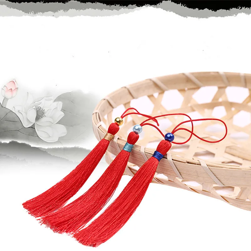 20 шт./лот полиэстер шелк кисточка отделка ювелирное изделие бисер жемчуг для