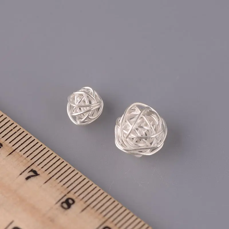 Fyla режим тайского серебра полые скрученные шарики проволока бусины DIY 2019 новые