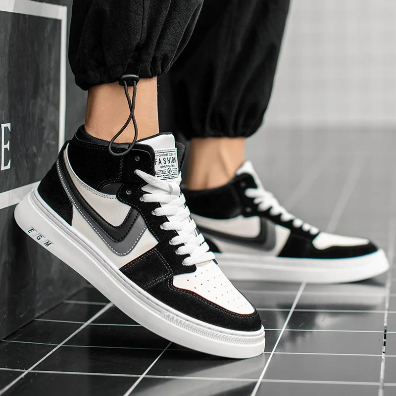 

Mens Shoes Fashion Brand Sneakers For Men Breathable Casual Shoes Lace Up High-top Male Vulcanized Shoes Walking Shoes Tenis