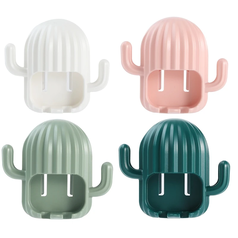 Многофункциональный держатель для зубной щетки с кактусами милый