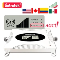 lintratek 2g 3g gsm 850mhz signal booster 850 1700 1900mhz smartphone cellular amplifier band 5 b2 b4 4g repeater agc 2021 new