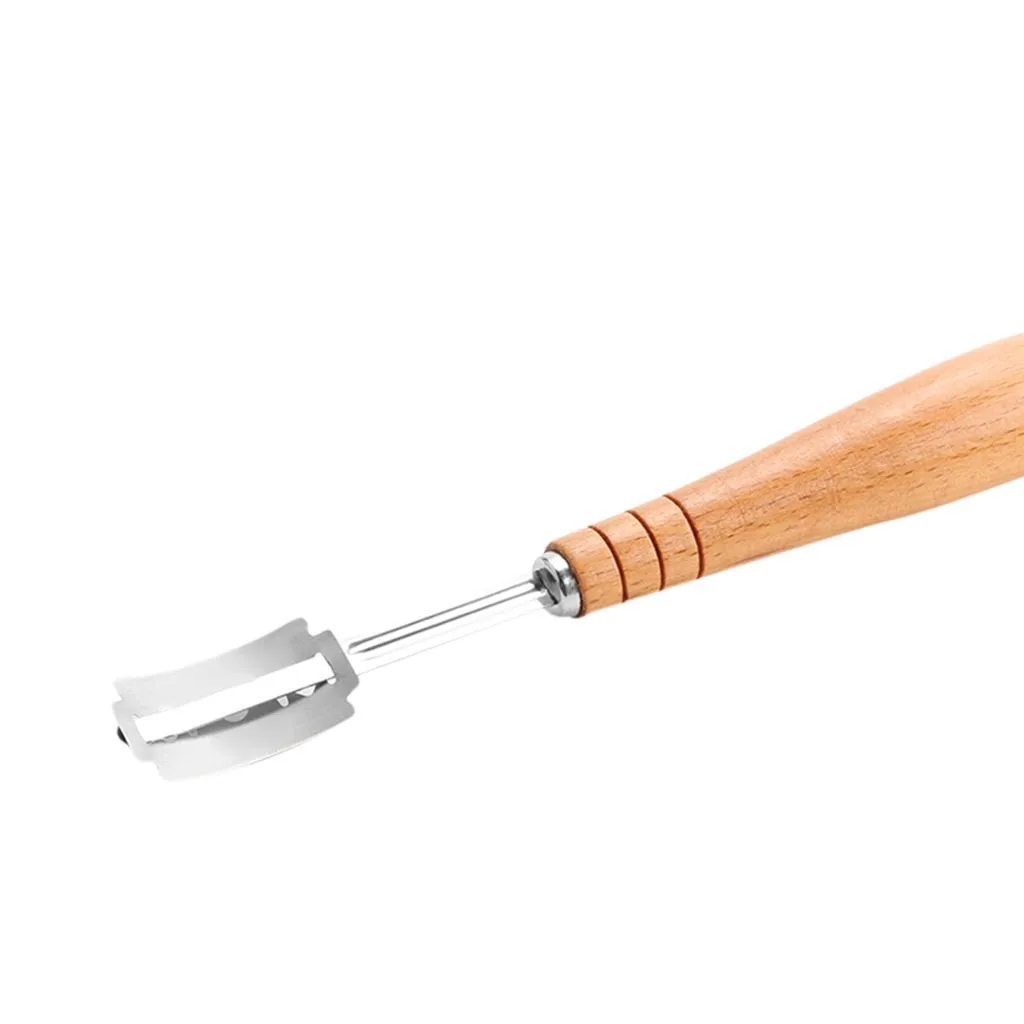 Bread Arc Curved Knife Bakers Blade Baking Slashing Tool Wood Handle Dough Making Cutter Accessor Pastry Tools Accessory | Дом и сад
