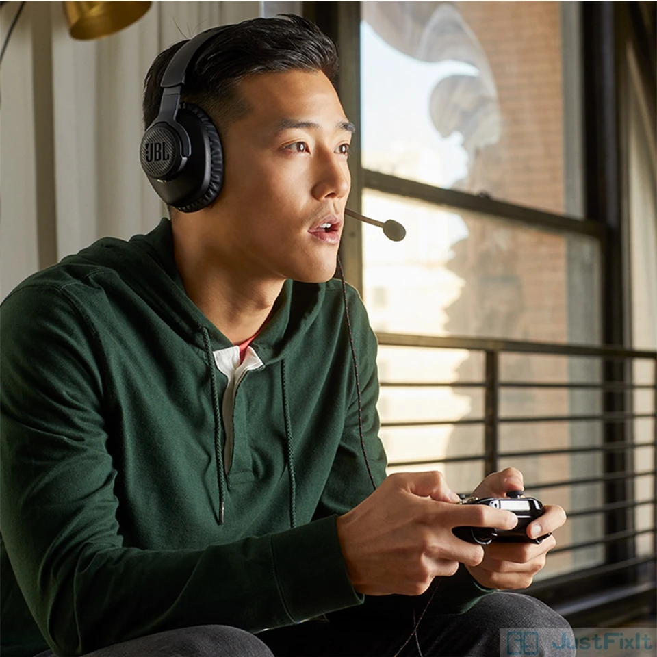 New JBL Quantum 100 Wired Headphone Gaming Headset with Mic Foldable Earphone for PlayStation/Switch/iPhone/Mac/VR | Электроника