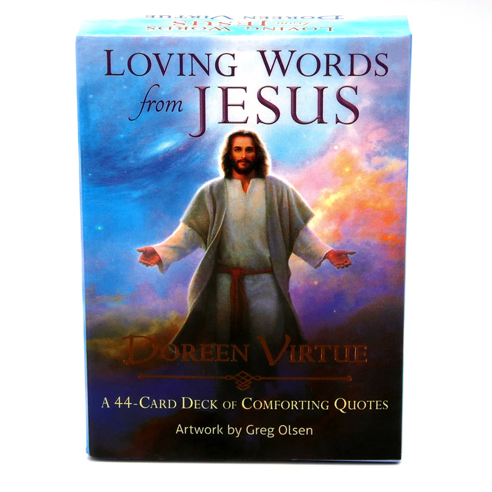 

Loving Words from Jesus A 44-Card Deck Cards Doreen Virtueâ€™s Way Sharing Love Respect for Jesus Comforting And Filled With Love