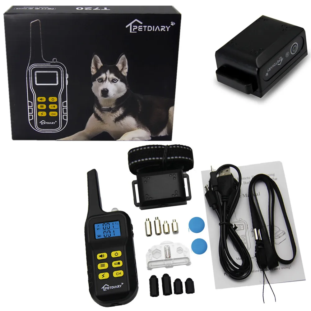 Electric LCD Dog Training Collar 1100 yards Waterproof Rechargeable Remote Control Pet for All Size Shock Vibration Sound 50%off | Дом и сад