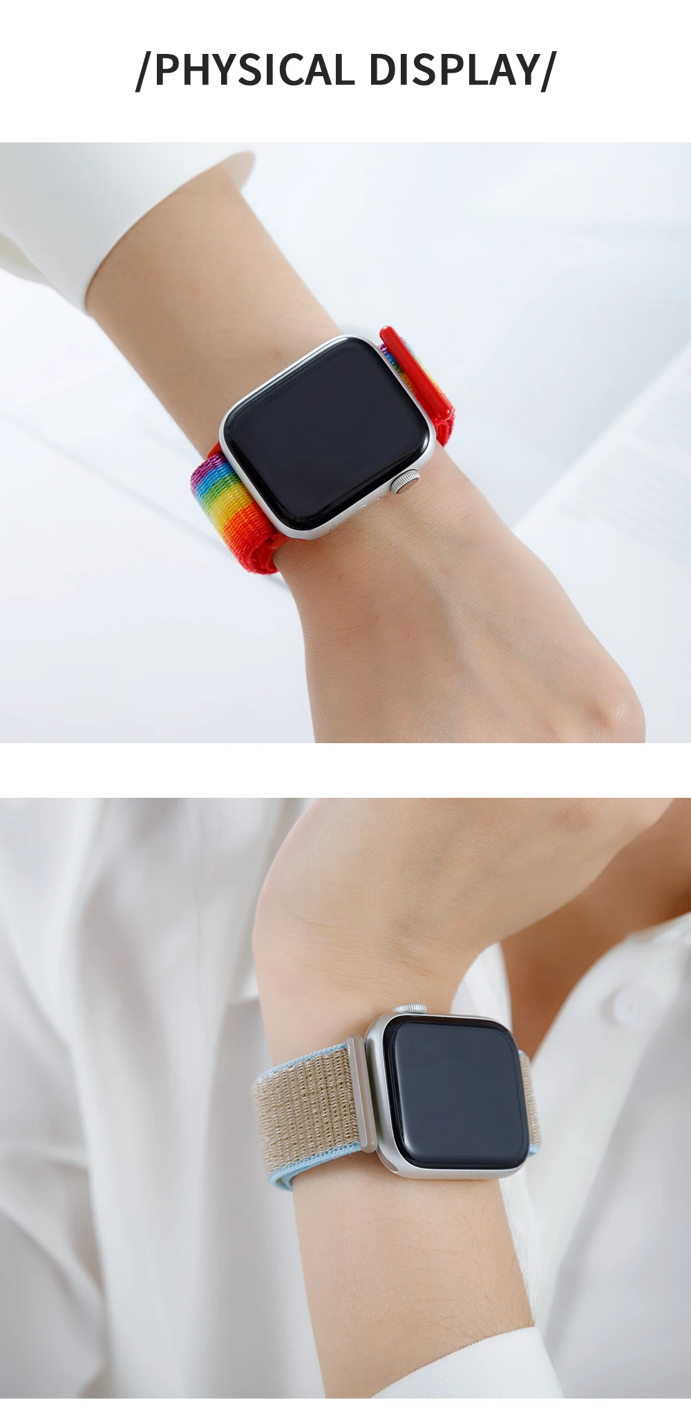 Тканый нейлоновый ремешок для apple Series 5, ремешок для часов 42 мм, 44 мм, 38 мм, 40 мм, спортивный нейлоновый браслет для iwatch 4/3/2/1