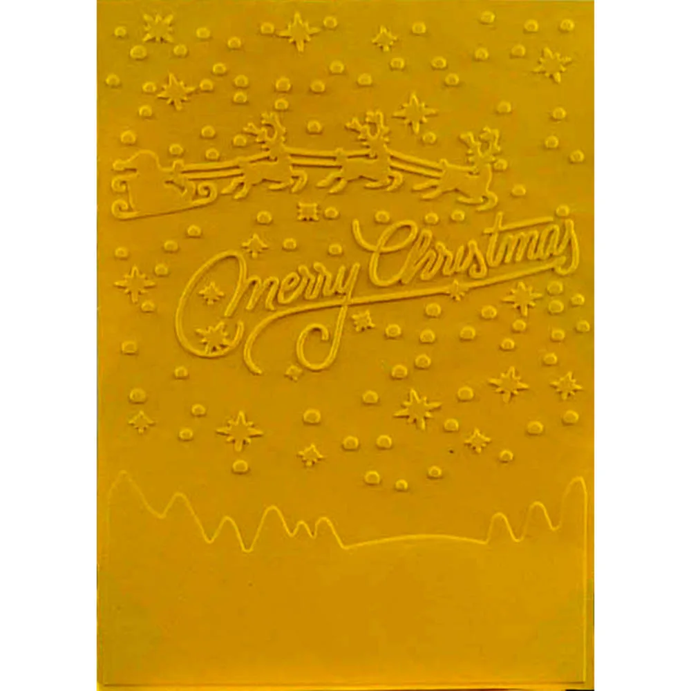Рождественская Снежная Ночная пластиковая папка для тиснения изготовления